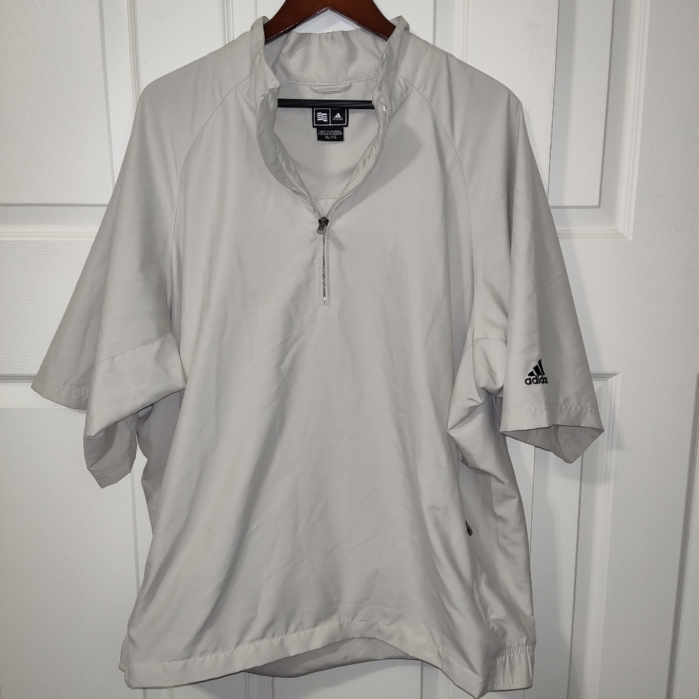ADIDAS pullover shirt quarterzip windbreaker XL